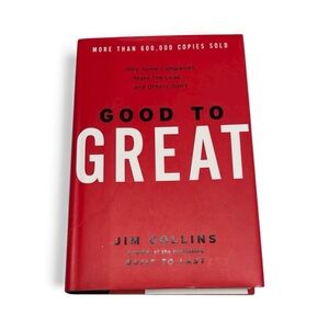 Good to Great Jim Collins Hardcover Business Leadership Book
